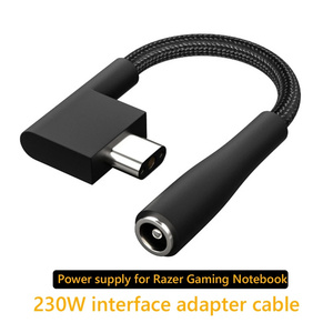 Cable de alimentación de 230W para ordenador, adaptador de CC hembra a 3 pines para Razer Notebook, convertidor de cargador de ordenador portátil DC5521 DC5525 DC7450, nuevo - Product Image 5