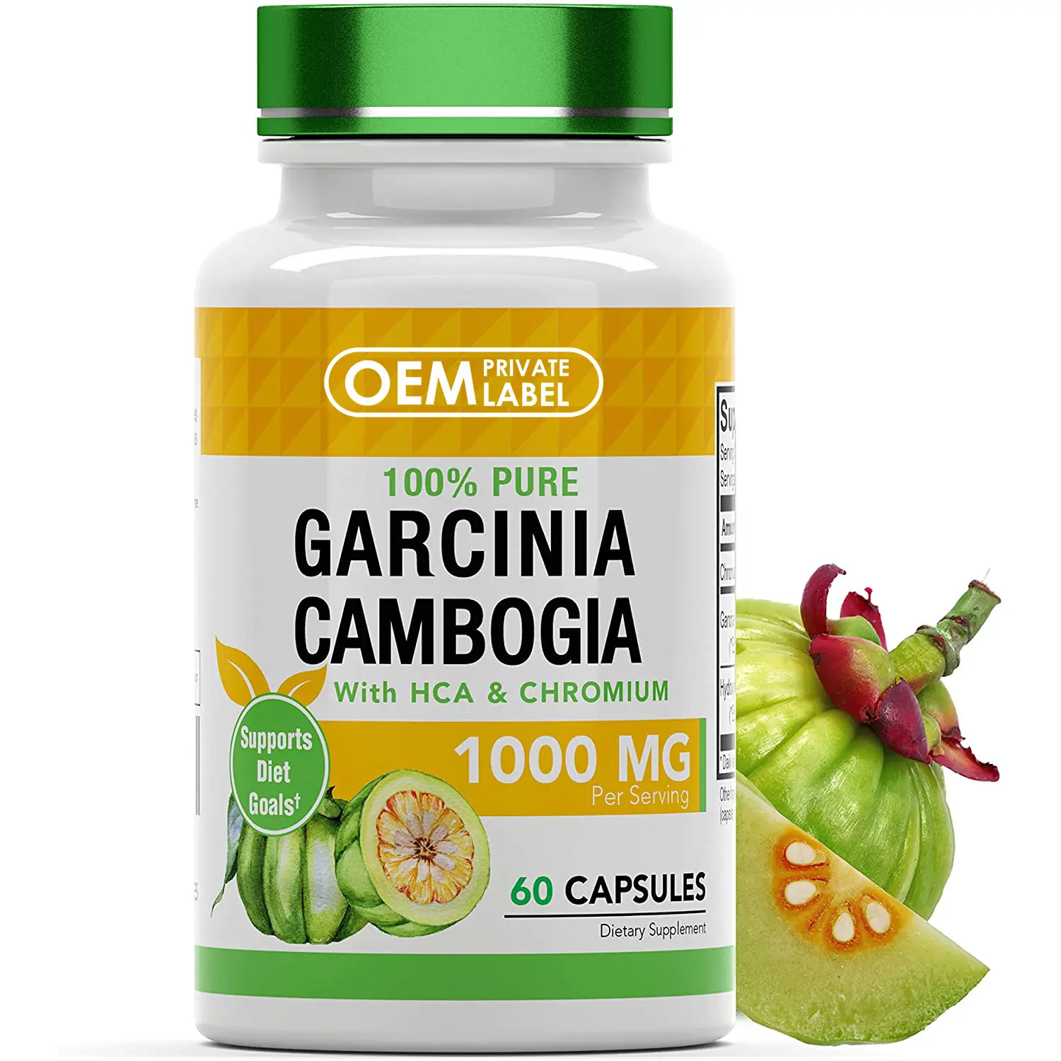Kapsul Garcinia Cambogia alami untuk penurun berat badan kapsul pelangsing pil menurunkan berat badan