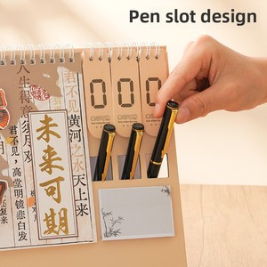 2025 Custom Edition Office <strong>Notebooks</strong> 3D Butterfly Desk Calendar <strong>with</strong> Sticky Notes Pen <strong>Insert</strong> Creative Corporate Advertising - Product Image 3