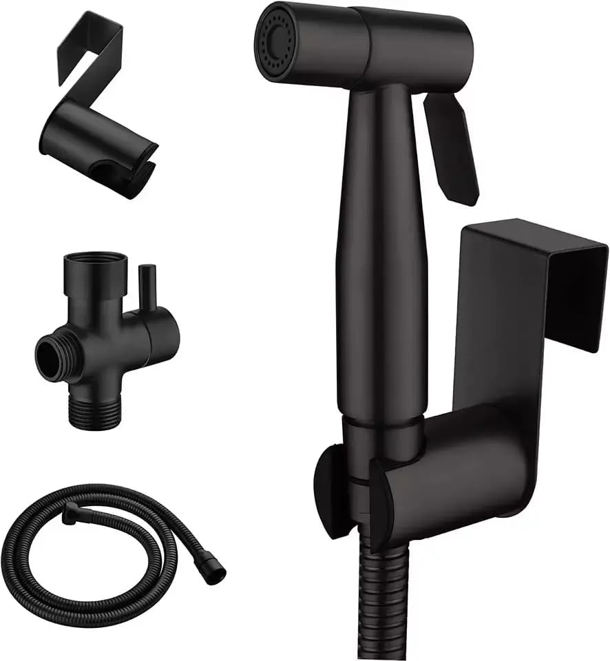 T Valve 9/16" X 9/16" X1/2" Bidet Sprayer Set