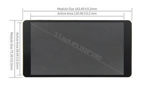 Raspberry Pi 5,5 pulgadas TFT LCD 1920x1080 Monitor sin contacto para segundo uso del monitor