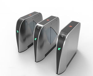 Zento CE Approved 304 Edelstahl Voll automatische Gesichts erkennung QR-Code Zugangs kontroll system Klappen drehkreuz für Flughafen - Product Image 6
