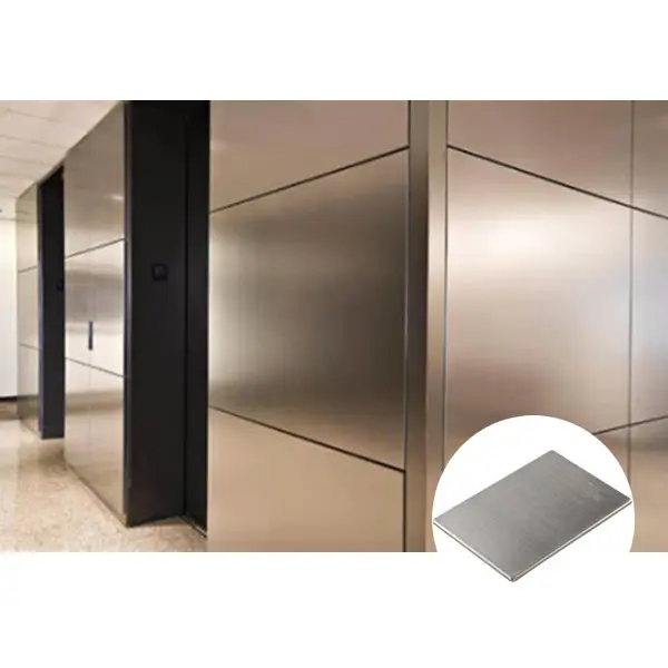 ファサード材料ミラーアルミニウム複合パネルエレベーター壁クラッディングとハウスサイディング外壁用