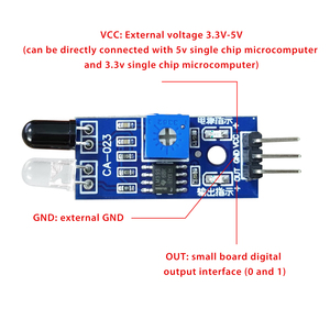 CA-023 IR-Infrarot-Hindernis vermeidung sensor modul für einen intelligenten Auto roboter - Product Image 2