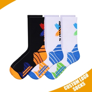 Yüksek kaliteli sportif spor çorap özel Logo nefes atletik alt bahar koşu dijital baskı yöntemi için uzun uzunluk - Product Image 4