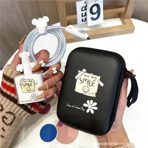 软硅胶电缆充电器收纳盒储物盒套件18/20w耳机充电器<span class=keywords><strong>Usb</strong></span>电缆收纳盒手提袋