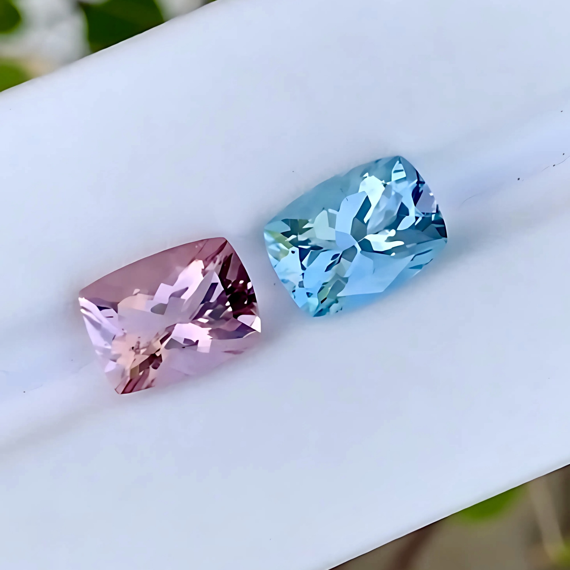 Aquamarine and Morganite