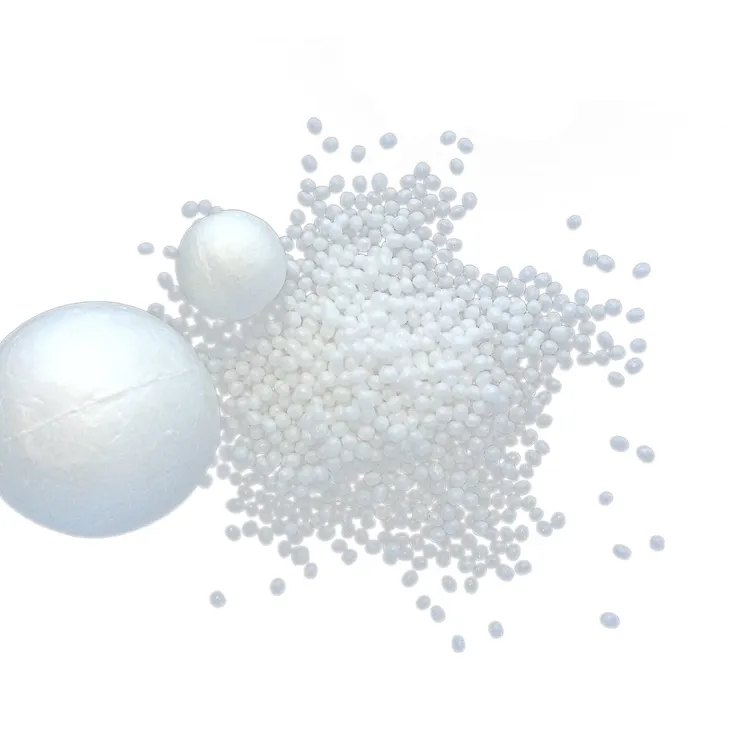 Eps polystyrene virgin beads material cru de isopor para blocos de espuma eps