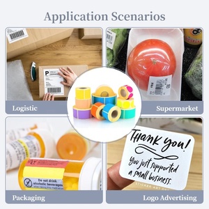 สติกเกอร์นำส่งสินค้าขนาด4x6นิ้วกันน้ำแบบมีกาวในตัว A6ติดฉลากความร้อนแบบม้วนสีขาวขนาด100x150มม. usps/fba ฉลากบาร์โค้ด - Product Image 6