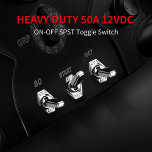 SPST ON-OFF 2PINヘビーデューティーメタルトグルスイッチ40アンペアスイッチDCOFF ON 12Vネジ留め式端子付き自動電気スイッチ - Product Image 6