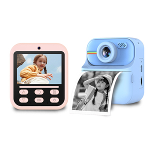 Mini Phim Hoạt Hình Ngay Lập Tức In Máy Ảnh Cho Trẻ Em Ảnh Kỹ Thuật Số Video Máy Ảnh Với Ảnh Tự Sướng Ống Kính Kép 2.4 Inch Màn Hình Đồ Chơi Món Quà Giáng Sinh - Product Image 1