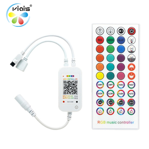 DC5-24V музыкальный светодиодный контроллер 40 Ключей Bluetooth RGB 5050 2835 Светодиодный ИК пульт дистанционного управления с приложением - Product Image 1