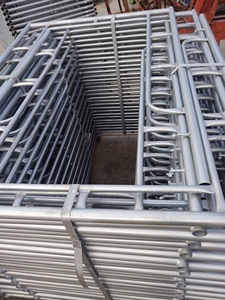 Andamio de marco de puerta de acero galvanizado con cierre a presión pintado de tipo americano portátil - Product Image 6