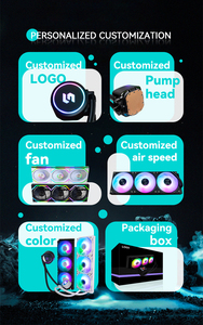 Gt120 Ls Argb Liquid Cpu Koeler 200W Tdp 120Mm Radiator Keramische Lagerpomp Voor Intel Lga 1700 1851 Amd Am4 Am5 Sockets - Product Image 6