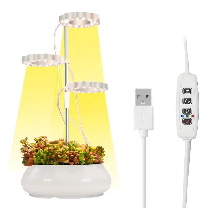 LED Grow Light Plant Ring spettro completo Halo grow Lamp luce solare per piante da interno