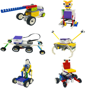 ICQbot Interactive AI Coding Robot Set Scratch Play DIY Roboter mit Voice Brick Toy Style in Box verpackt - Product Image 1