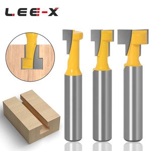 LEE-X T Slot Milling <strong>Cutter</strong> 6.35mm 8mm 12.7mm Shank <strong>1</strong>/<strong>4</strong> <strong>1</strong>/2 T-Type Slotting Bit Lock Hole Router Bit for Wood Woodworking Tool - Product Image 5