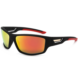 Vente en gros de lunettes de soleil de sport pour hommes, lunettes de soleil polarisées coupe-vent à la mode pour le cyclisme, la pêche, PC rouge pour la conduite à vélo en plein air - Product Image 3