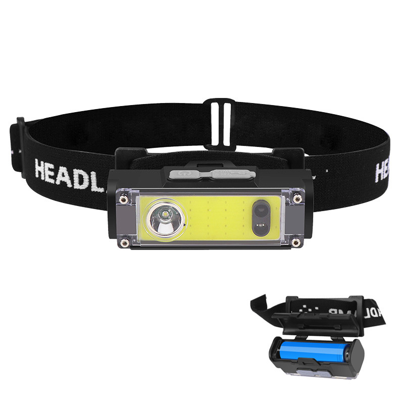 T124 headlamp + 1 18650 battery + USB cable