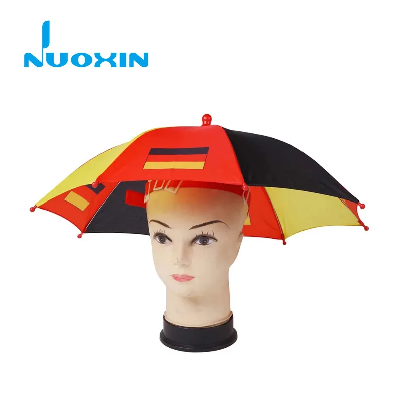Nuoxin-paraguas personalizado con bandera de cualquier país, paraguas de colores con ventilador de fútbol