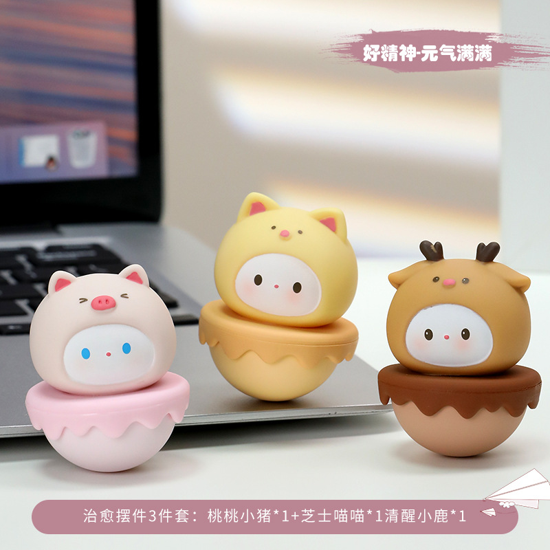 Little Deer, Meow Meow, and Little Pig (3-pack)