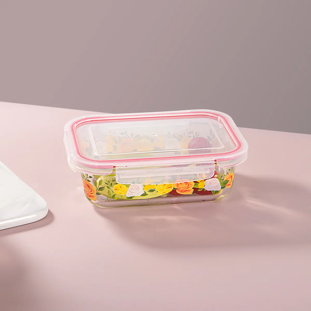 chinesische fabrik lieferung glas bento lunchbox großhandel glasbehälter für lebensmittellagerung glas knäuschen lunchbox luftdichtes glas
