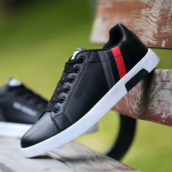 Adit Hot Selling Men Skateboard Flat Shoes Lace-up Comfortable White Shoes for Male Top Quality Casual Shoes EVA PU Rubber OEM L