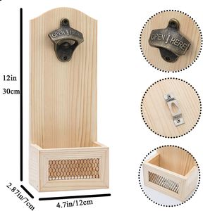 ที่เปิดขวดเบียร์ไม้พร้อมชื่อเจ้าสาวและเจ้าบ่าวในโลโก้ของคุณเอง - Product Image 5