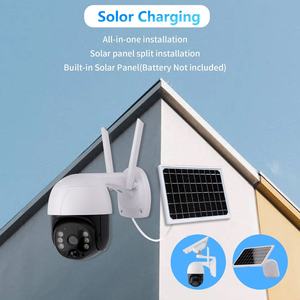 4 Мп низкая мощность Icsee PIR Беспроводная 360 уличная Солнечная Ip Wifi камера безопасности система Cctv сетевая камера - Product Image 3