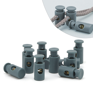 Alta Qualidade Cord Lock <span class=keywords><strong>Elastic</strong></span> Stopper <span class=keywords><strong>End</strong></span> Toggle Cord Spring Cord Lock Termina Drawstring Stopper para Vestuário