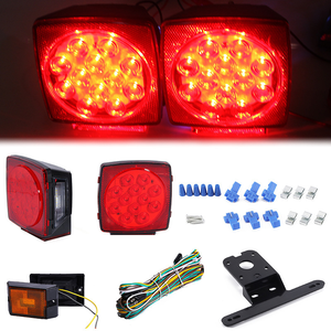 Tsinye ชุดไฟ LED 12V สำหรับติดภายนอกรถยนต์, อุปกรณ์หยุดรถรถพ่วงใต้น้ำ2ชิ้น