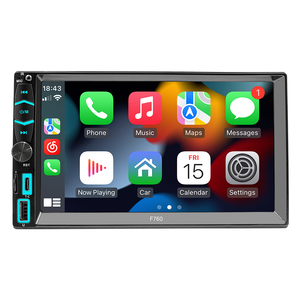 2Din araba MP5 çalar 7 inç LCD dokunmatik ekran araba radyo Stereo Apple Carplay Android oto ayna bağlantı ters görüntü - Product Image 1