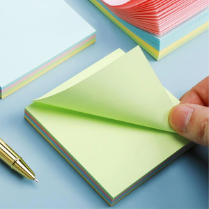 Bloc de notas promocional de 3*3 pulgadas y 100 páginas, notas adhesivas estacionarias impresas con material de papel con logotipo personalizado - Product Image 3