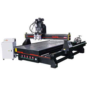 Enrutador de máquina cnc 1530 de husillo múltiple, enrutador cnc de 4 ejes para tallado de madera con dispositivo giratorio - Product Image 1