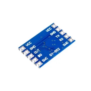 Módulo de sensor de ángulo de inclinación de salida de voltaje analógico de aceleración angular de puerto serie de seis ejes