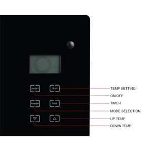 Riscaldatore in vetro a LED 2000W con funzioni di sicurezza WiFi e Timer programmabile 7 giorni - Product Image 3