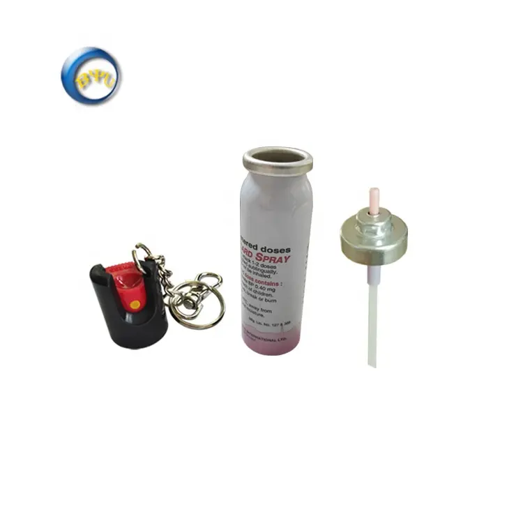 Spray de pimenta com aerossol portátil, mini latas de metal com válvula contínua para spray de pimenta