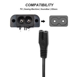 IEC 60320 C8สกรูในประเภท2ขา PDU เมาท์2.5A/5A 250V เต้าเสียบปลั๊กไฟตัวผู้สำหรับใช้ในอุตสาหกรรม - Product Image 5
