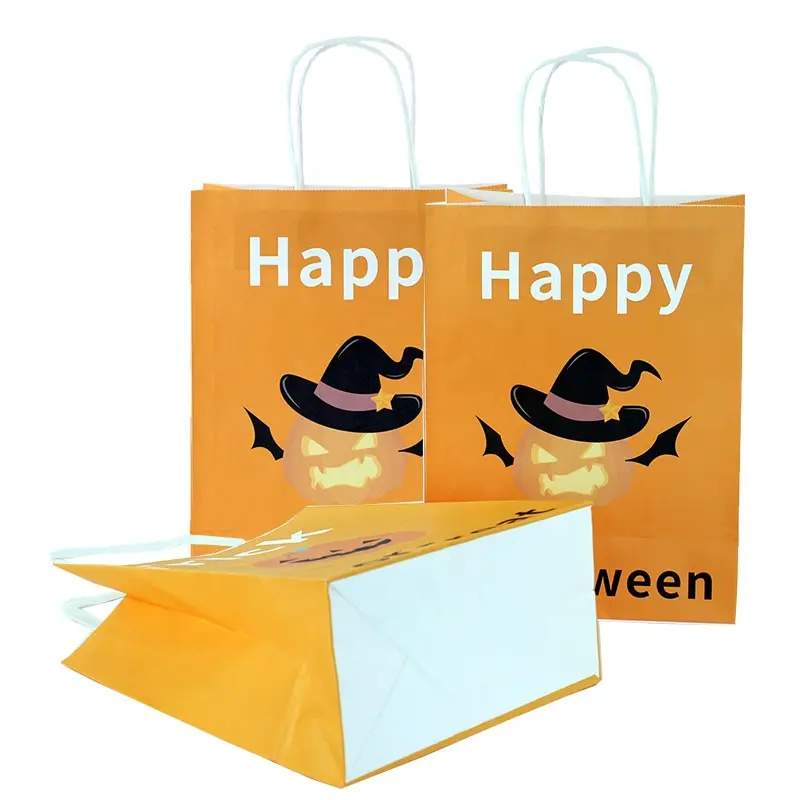 Cheap Wholesale Price Elegant Design Kraft Paper Bags Kids Unicorn Candy Treat Paper Gift Bags Rainbow
