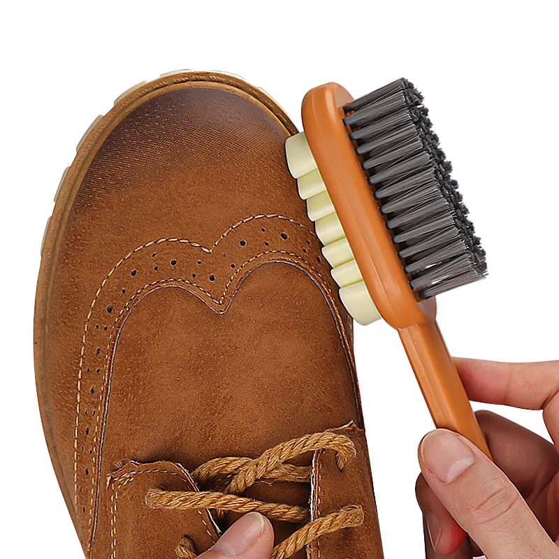 Çift taraflı süet temizleme fırçası Sneakers deri ayakkabı süet deri temizleme bakımı leke çıkarma kauçuk ayakkabı fırçası