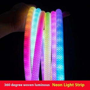 <strong>New</strong> Arrival 360 Degree Woven Silicone SPI Pixel <strong>RGB</strong> Addressable <strong>LED</strong> Neon Flex Smart Lighting IP65 Remote Control Landscape - Product Image 2