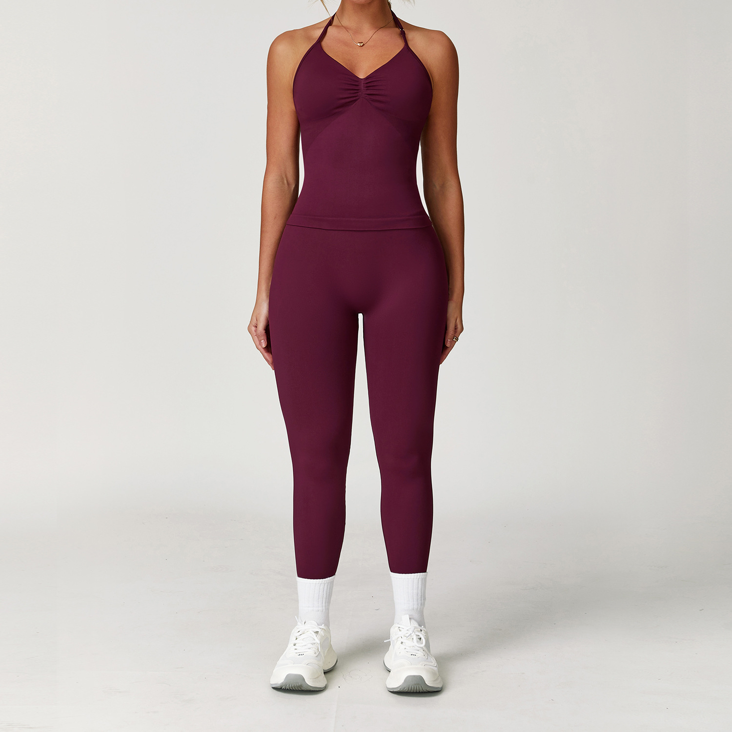 5065 Vest, 7655 Trousers - Burgundy