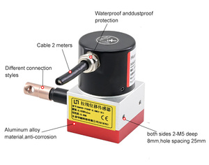0-650mm Salida de resistencia de corriente potenciómetro de cuerda posicionamiento de posición codificador de sensor de desplazamiento lineal
