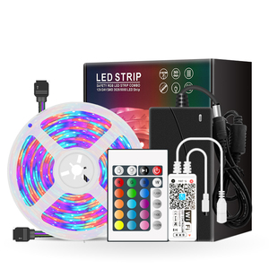 Hot Sales Cheap Price 1 <strong>LED</strong> 1 Chip 12VDC 3528SMD <strong>RGB</strong> Full Kit 20m 4rolls WIFI App Control with Adaptor with US Europe Plug - Product Image 1