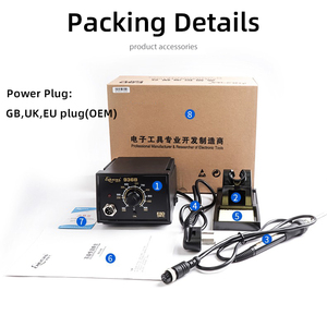 Trạm hàn <span class=keywords><strong>ESD</strong></span> Chuera Original Factory 936B 110V 230V 60W điều chỉnh nhiệt độ - Product Image 6