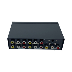 Divisor de audio y vídeo FJGEAR de 4 puertos, 1 entrada y 4 salidas, divisor AV de cuatro puertos (CVBS), ancho de banda plug and play, divisor AV HD de 250MHz