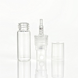 Mini 2 3 5 8 10ml yuvarlak cam şişeler parfüm göz kremi uçucu yağlar için numune ambalajı doldurulabilir pompa püskürtücü mühürlü - Product Image 4