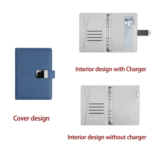 Organizador de cuero A5, cuaderno planificador, diario, Bloc de notas con bloqueo de dedo seguro y unidad USB, cuaderno de carpeta de anillas de negocios - Product Image 6