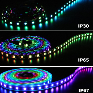 WS2812B WS2811 WS2813 WS2815 striscia LED RGB WS2812 indirizzabile individualmente 30/60/144pixel/LED/M luce a nastro IP30/65/67 DC5V/12V - Product Image 3