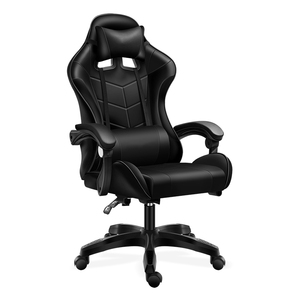 厂家直销廉价人体工程学高背黑色Sillas游戏玩家电脑赛车游戏椅 - Product Image 1